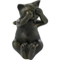 Dekofigur Katze in Antik-Optik