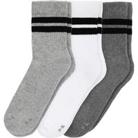 3 Paar Jungen Sportsocken mit Streifen