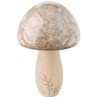 Großer Deko-Pilz mit glänzender Oberfläche