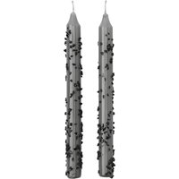 2 Stabkerzen im weihnachtlichen Design