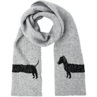 Damen Strickschal mit Dackel-Motiv