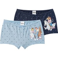 2 Bibi & Tina Pantys mit Herzchen allover