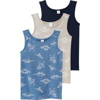 3 Jungen Unterhemden mit Dino-Motiven
