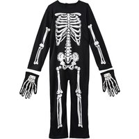 Kostüm Skelett in Halloween-Optik