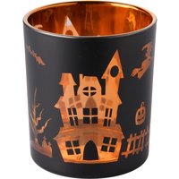 Windlicht im Halloween-Look