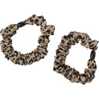 2 Damen Scrunchies in Leo-Optik