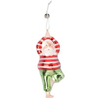 Baumschmuck Yoga-Weihnachtsmann