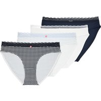 4 Damen Slips in verschiedenen Dessins