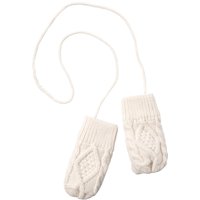 Baby Fäustlinge mit Zopfmuster