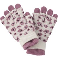 2 Paar Mädchen Handschuhe mit Allover-Muster