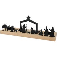 Kerzenständer mit Krippe