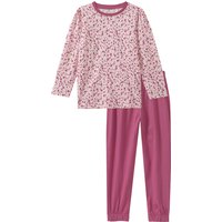 Mädchen Schlafanzug mit Blumen-Allover