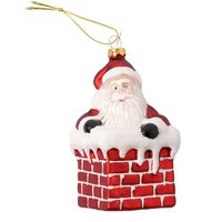 Baumschmuck Santa im Kamin