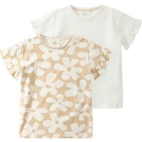 2 Mädchen T-Shirts mit Rüschenärmeln