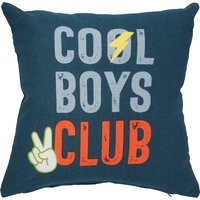 Kissenhülle mit Schriftzug-Print