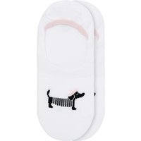 1 Paar Damen Füsslinge mit Dackel-Motiv