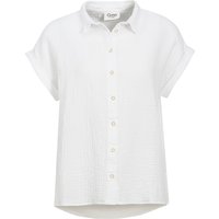 Damen Musselin-Bluse mit fixierten Turn-Ups