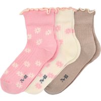 3 Paar Baby Kurzsocken mit Rolllsaum