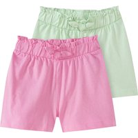 2 Baby Shorts mit Zierschleife