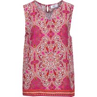 Damen Blusentop mit Allover-Muster