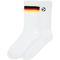 2 Paar Socken im Fußball-Design