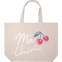 Canvas-Shopper mit Kirsch-Motiv