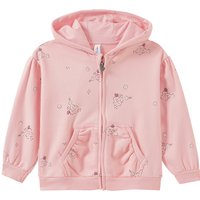 Mädchen Sweatjacke mit Blumen-Print