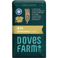 Doves Farm Organic Wholemeal Rye Flour - 1kg