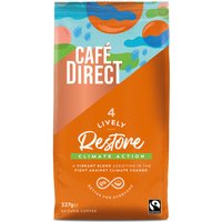 Cafédirect Fairtrade Restore Lively Roast Ground Coffee - 227g