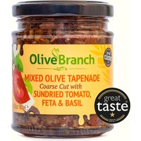Olive Branch Chunky Tapenade - Green & Black Olives With Sundried Tomato Feta & Basil - 180g