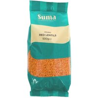Suma Prepacks Organic Red Split Lentils - 500g