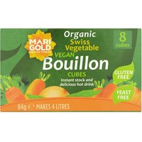 Marigold Bouillon Stock Cubes - Yeast Free and Gluten Free - 84g