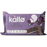Kallo Organic Milk Chocolate Rice Cake Thins - 90g