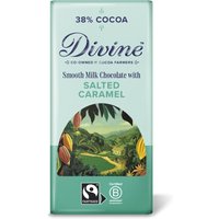 Divine 38% Milk Chocolate with Salted Caramel - 90g