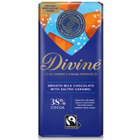 Divine 38% Milk Chocolate with Salted Caramel - 90g