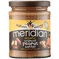 Meridian Organic Peanut Butter - Crunchy - No Added Sugar - 280g