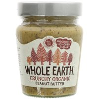 Whole Earth Organic Crunchy Peanut Butter - No Added Sugar - 227g