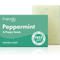 Friendly Soap Peppermint & Poppy Seeds Bath Soap - 95g