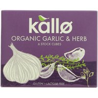 Kallo Garlic & Herb Stock Cubes - 66g