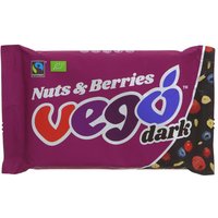 Vego Nuts & Berries Dark Chocolate Bar - 85g