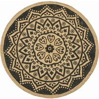 Mandala Print Round Rug