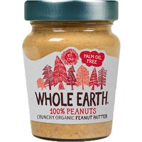 Whole Earth 100 percent Peanuts Crunchy Peanut Butter - 227g