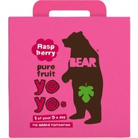 Bear Raspberry Yoyo Pure Fruit Rolls Multipack - 5 x 20g
