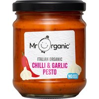 Mr Organic Chilli & Garlic Pesto - 190g Mr Organic Chilli & Garlic Pesto - 190g