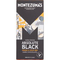 Montezumas Absolute Black with Orange & Cocoa Nibs Chocolate Bar - 90g