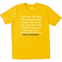 All Riot Greta Thunberg Organic T-Shirt - Yellow