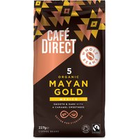 Cafédirect Fairtrade Organic Mayan Gold Coffee Beans - 227g