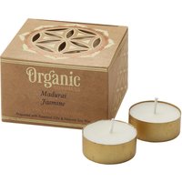 Fair Trade Madurai Jasmine Scented Tealight Candles - Pack of 12
