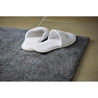Graphite Bamboo Plain Bath Mat - 50 x 80cm