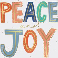 Peace and Joy Charity Christmas Cards - Pack of 10